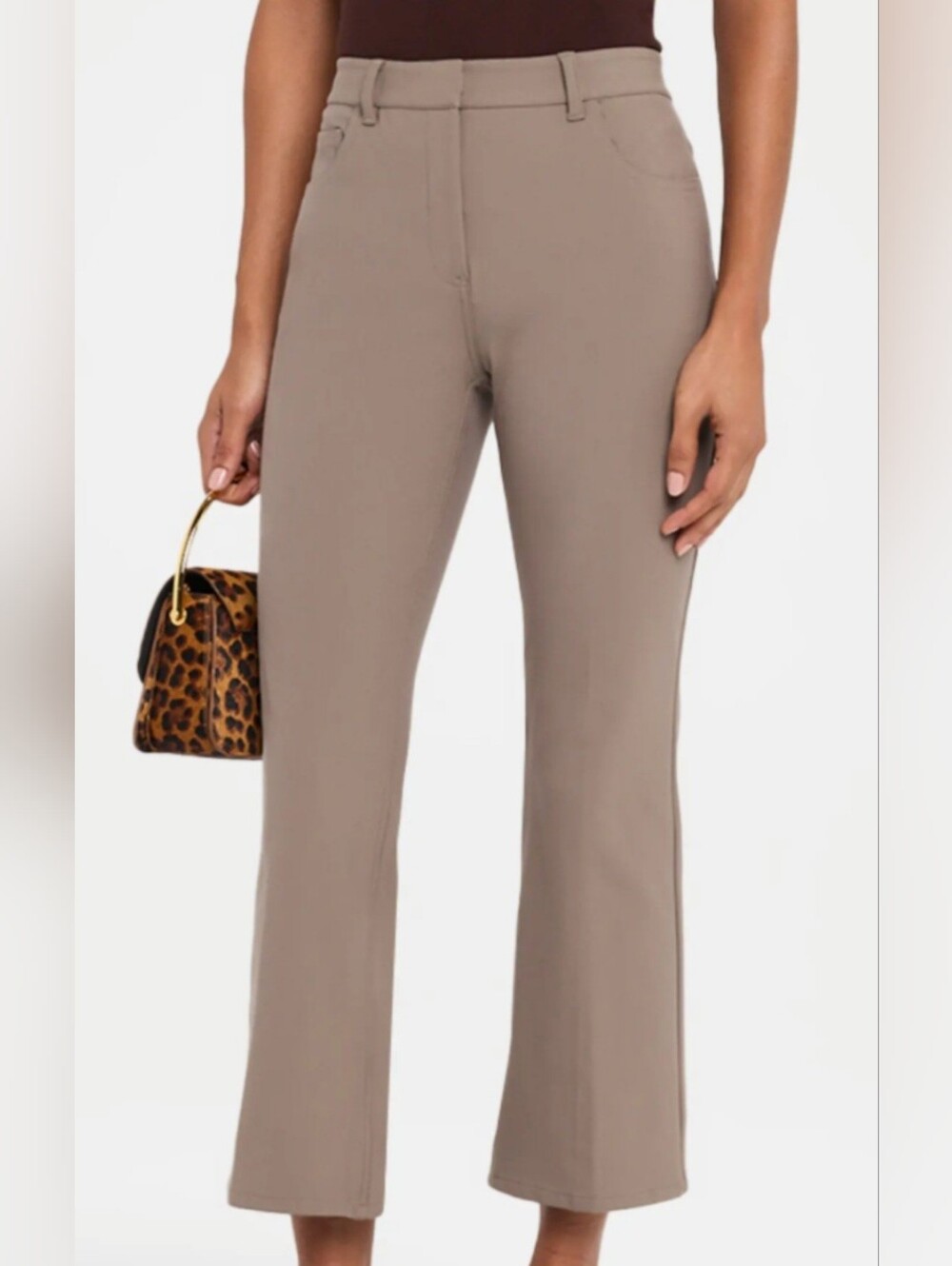 Theory Neutral Taupe Flare Pants - Picture 3 of 16